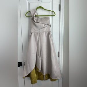 OUTLINE Victoria Dress Champagne/Key Lime NWT (Size 6)